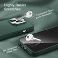 thumbnail image 4 of JETech [3 in 1] Silicone Case for iPhone 14 Pro 6.1-Inch, with 2-Pack Screen Protector and 2-Pack Camera Lens Protector, Full Coverage Tempered Glass Film, Shockproof Phone Cover (Midnight Green), 4 of 7