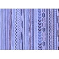 thumbnail image 1 of Ahgly Company Machine Washable Indoor Rectangle Abstract Blue Modern Area Rugs, 2' x 5', 1 of 4