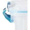 Sterilite 54 Quart Clear Plastic Stackable Storage Tote with Air Tight