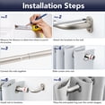 thumbnail image 5 of ZOPZO Curtain Rod Adjustable Window Drapery Rod, Sliver, 48-84 Inch, Heavy Duty Curtain Pole for Living Room Bedroom Easy Install, 5 of 9