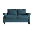 thumbnail image 5 of Castle Place Linen Upholstered Loveseats, Blue, 5 of 5