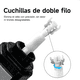 thumbnail image 4 of Maquina Eléctrica Rasuradora Barba Nariz Cabello 2en1 Malubero, Negra, 4 of 5