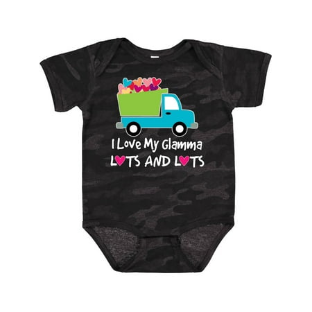 

Inktastic I Love My Glamma Lots and Lots Grandchild Gift Baby Boy or Baby Girl Bodysuit
