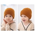 thumbnail image 5 of Trendy Solid Soft 2-6 Years Baby Beanie Hat Knit Warm Beanies Kids Winter Hat Children Ski Hats LIGHT GRAY, 5 of 8
