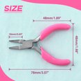 thumbnail image 4 of SPEEDWOX 3 Inch Duckbill Pliers Mini Flat Nose Pliers for Jewelry Making Mini Pliers Small Pliers for Jewelry Duck Bill Pliers Tool Jewelry Making Pliers Jewelry Tool Flat Pliers Smooth Jaw Pliers, 4 of 4