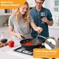 thumbnail image 5 of Januofit Multifunction Cooking Spoons for Nonstick Cookware, Seamless Design Silicone Spatula Spoon for Mixing, Scoop and Scrape, Dishwasher Safe, Black & Gray, 5 of 8