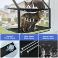 thumbnail image 4 of Hamaca Asiento con Ventana Gato Ahorro de Espacio Cama para Gato montada en la Ventana Percha de Seguridad duradera para Gatos con Ventosas Traje para Gatos Grandes y pequeños, 4 of 5