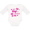 thumbnail image 3 of Inktastic Valentine's Day My Gigi Loves Me Hearts and Lips Boys or Girls Long Sleeve Baby Bodysuit, 3 of 5