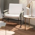 thumbnail image 5 of Jamie Young Co Palermo Rattan & Steel Lounge Chair in Natural/Black/Off White, 5 of 6