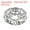 Silver Tone, variant on 10mm Rondelle Spacer Beads, Crystal Rhinestone Bead Spacers, Silver Tone, 50 Pack