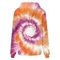 thumbnail image 7 of Hoodies for Women Fashion Tie Dye Gradient Oversized Sweatshirt Plus Size Loose Fit Cute Hooded Jacket Outwears Drawstring Fall Pullover Tops with Pocket, 7 of 7
