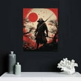thumbnail image 4 of ONETECH Japanese Samurai Wall Art Armored Samurai Painting Canvas Prints 16\x20\, 4 of 4