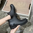 thumbnail image 5 of IUJSOY Short Rain Boots Women Fashion Waterproof Chelsea Boots for Women Outdoor Mud Garden Shoes, 5 of 9