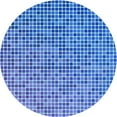 thumbnail image 1 of Ahgly Company Machine Washable Indoor Round Transitional Day Sky Blue Area Rugs, 8' Round, 1 of 7