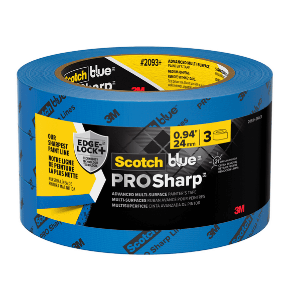 ScotchBlue PROSharp Painter's Tape (2093 ): 0.94 in. x 60 yds. (Blue) 3-pack