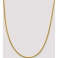 thumbnail image 2 of 14K Yellow Gold 3.45mm Semi-Solid Wheat Chain (24 X 3.45) Made In Turkey bc172-24, 2 of 5