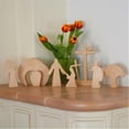 thumbnail image 3 of Easter Nativity Set,handcrafted Wooden Resurrection Scene Risen Christ Figure Easter Table Ornament Home Decor, 3 of 4
