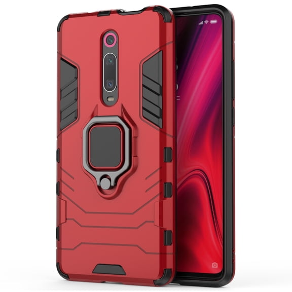 PC   TPU Shockproof Protective Case with Magnetic Ring Holder for Xiaomi 9T / 9T Pro