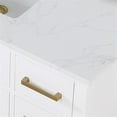 thumbnail image 6 of Gavino 48" Wood Vanity in White with Grain White Composite Stone Top and Mirror, 6 of 12