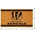 thumbnail image 2 of Brown Cincinnati Bengals 30'' x 18'' Logo Turf Mat, 2 of 3