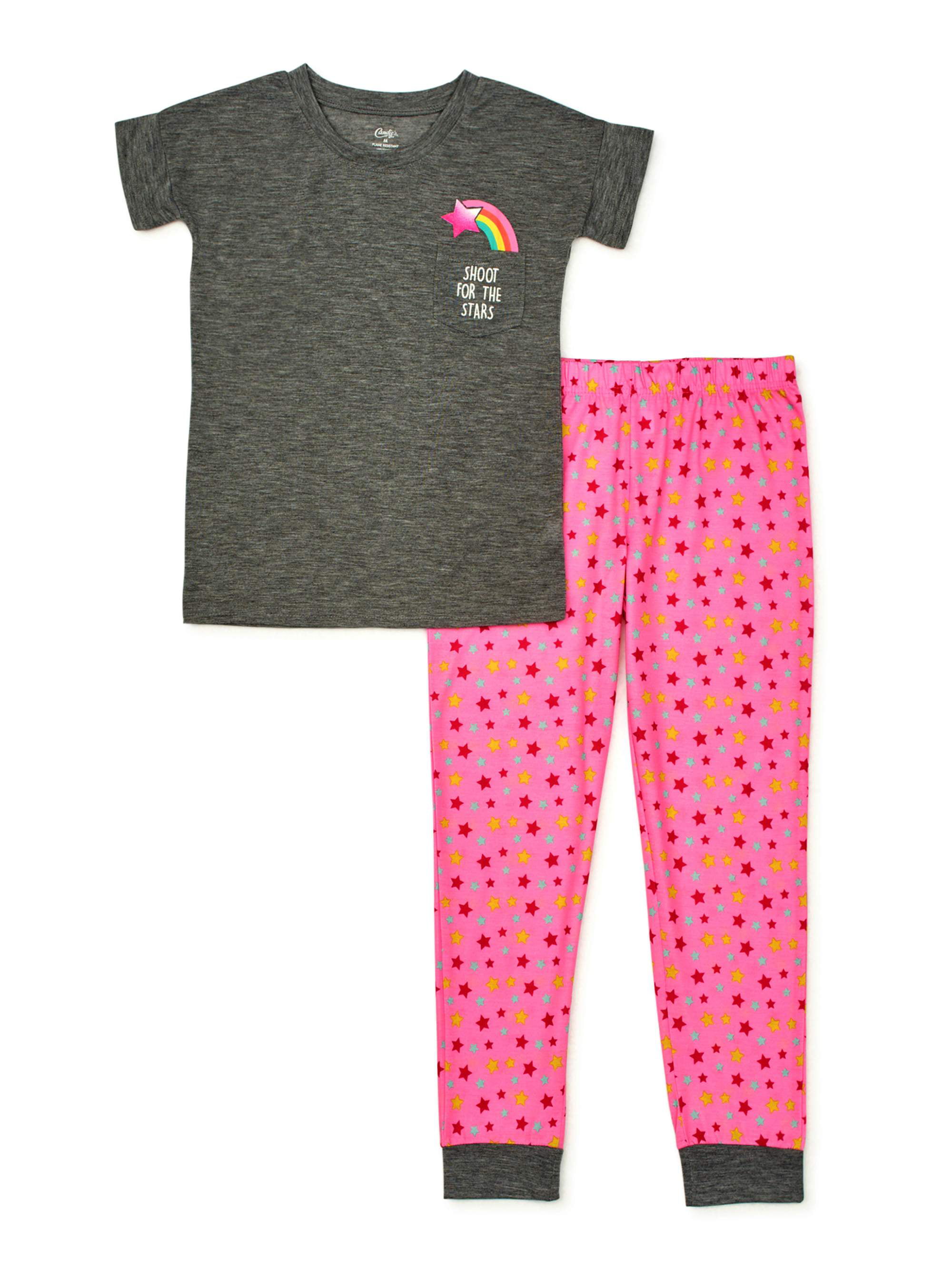 Candie's - Candies' Girl's Short Sleeve Shoot For the Stars Pajama ...