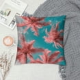 thumbnail image 2 of Acheng Short Plush Pillowcase 1 Piece - Palm Leaves with Lush Branches and Leaves, Tropical Jungle Palm Leaves with Charming Colors White, 2 of 5