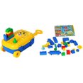 thumbnail image 1 of DIY Educational Blocks Baby Travel Case Plastic Rolling Luggage for Toddler, 1 of 1
