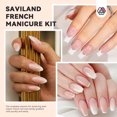 thumbnail image 7 of SAVILAND French Nails Kit: 10s Easy French Tip Stickers with Nail Art Sponges 5 Sheets French Nail Stickers White Nail Painting Gel Guides French Edge Auxiliary Kit for Beginner, 7 of 7
