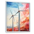 thumbnail image 2 of Designart "Simplistic Wind Energy I" Wind Turbines Floater Framed Wall Art Prints, 2 of 5