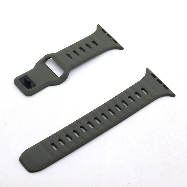 Correa de silicona suave para Apple Watch, pulsera para iWatch Series 8, 7, 6, SE, 5, 4, 3, 49mm, 44mm, 45mm, 42mm