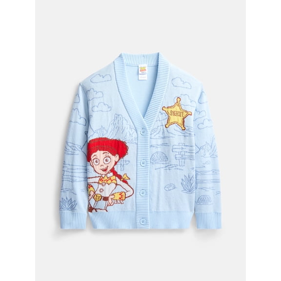 Toy Story Girls Graphic Cardigan with Long Sleeves, Sizes 4-16