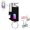 Black, variant on Metal Convenient Keychain Lighter,Windproof Blue Flame Lighter, Convenient Keychain Windproof Lighter with Transparent air Chamber, can be Filled with Butane, Windproof Blue Flame Outdoor use