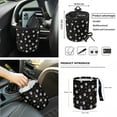 thumbnail image 4 of Yuyamidu Dog Paw Front Car Seat Cover Set of 12 Cute Steering Wheel Cover Seat Belt Pads Armrest Cover Garbage Bin Air Vent Pocket Rearview Mirror Cover Coasters Keychain Car Accessories Decor, 4 of 7