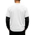 thumbnail image 4 of Long Sleeve Shirts for Men Casual Layered Fake Two Piece Long Sleeve T Shirts for Men French Terry Fabric Crewneck Loose Fashion Pullover Shirts, 4 of 6