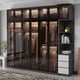 thumbnail image 5 of Clothes Storage Hooks Wardrobe Rack Drawers Luxury Clothing Glass Wardrobe Bedroom Cube Makeup Meuble De Rangement Furniture My Lux Decor Round, 5 of 16
