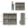 Kids Bookshelf Wooden Bookcase Toys Storage Organizer for Boys