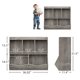 thumbnail image 2 of Yeshouse Estantería para Niños y Estantería para Almacenamiento de Juguetes Estante Múltiple con Gabinete Organizador para Cubículos para Niños y Niñas, Gris, 2 of 9