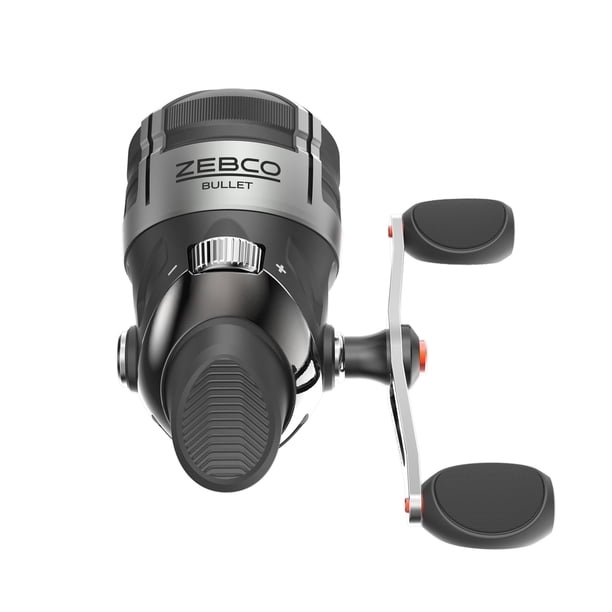 Zebco Bullet Spincast Fishing Reel, 8+1 Ball Bearings with an