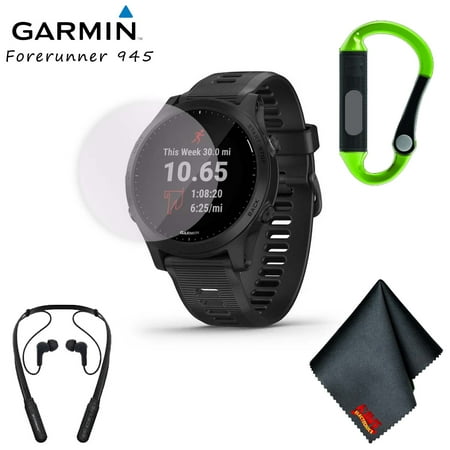 Garmin Forerunner 945 GPS Smartwatch with Music (Black) Advanced Bundle