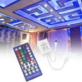thumbnail image 3 of 40-Key RGB Remote Control for DC12V-24V LED Strips with RGBW Infrared Dimmer Controller, 3 of 8