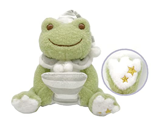 Pickles the Frog Classic Yellow Beanbag Plush Toy Animal Doll Japan Nakajima 10" 