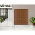 thumbnail image 2 of Front Exterior Prehung Metal-Plastic Double Doors / MANUX 8111 Walnut / Office Commercial and Residential Doors Entrance Patio Garage 72 x 80, 2 of 3