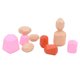 thumbnail image 4 of Bloque de construcción de piedra de colores, juego de construcción de piedra de colores de madera, juego de apilamiento de madera, juguete de piedra de colores, resultados impresionantes, 4 of 14