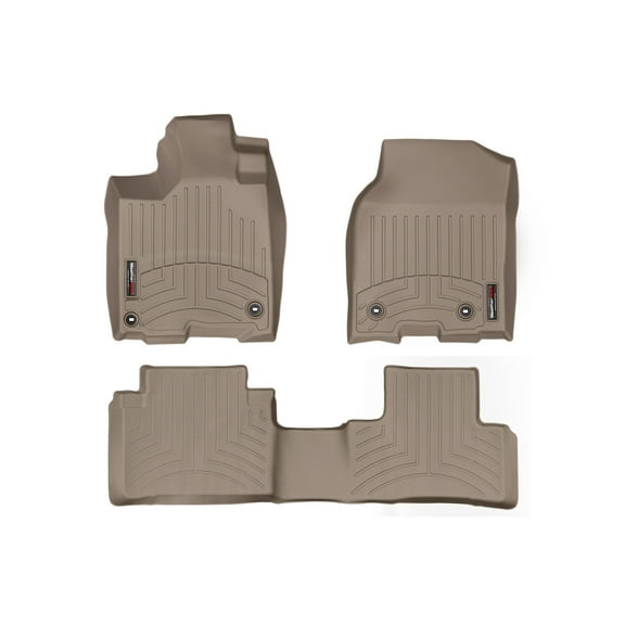 WeatherTech Custom Fit FloorLiners compatible with 2016-2018 Acura RDX - 1st & 2nd Row, Tan