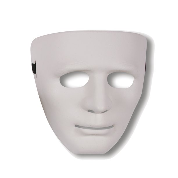 WAY TO CELEBRATE! Blank Mask Scary Fancy Dress Halloween Costume White