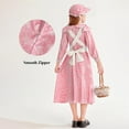 thumbnail image 4 of EnJoCho Pion𝖾er Prairie Dress Set for Girls 𝖢olonial Vintage 𝖥loral Dresses 1800s 𝖱enaissance Dress with Bonnet & Apron 3-15Y Old Fashioned, 4 of 9