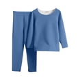 thumbnail image 1 of LIJCC Children's Two Piece Solid Color Thermal Underwear and Thermal Pants Set Kids Base Layer Winter Warm, 1 of 9