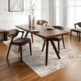 thumbnail image 6 of 3'x5' Machine Washable Brown Area Rug, Non Slip Rubber Backing Distressed Carpet, Stain Resistant Indoor Floor Mat for Living Room, Entryway, Kitchen, 6 of 8