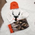 thumbnail image 6 of Newborn Baby Boy Clothes Deer Romper+Camouflage Pants+Hat Outfits Infant Long Sleeve Bodysuit, 6 of 8