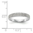 thumbnail image 7 of 14K White Gold Ring Band Wedding Diamond Round , Size 5, 7 of 7